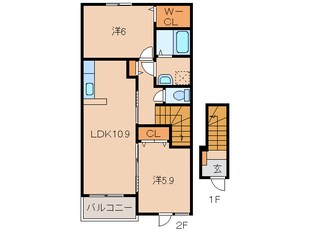 船戸駅 徒歩32分 2階の物件間取画像